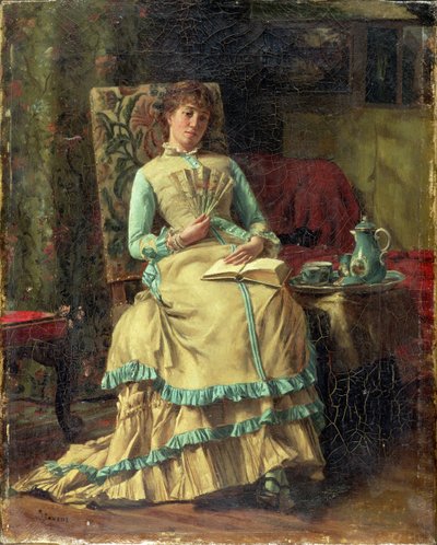 Woman in an Interior, c.1880 by Alfred Emile Stevens